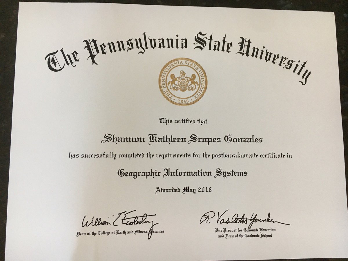 美国宾夕法尼亚州立大学毕业证样本