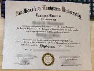 美国东南路易斯安那大学毕业证样本