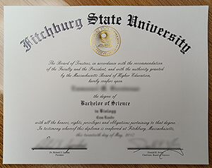 美国菲奇堡州立大学毕业证样本