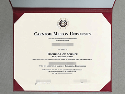 美国卡内基梅隆大学毕业证样本