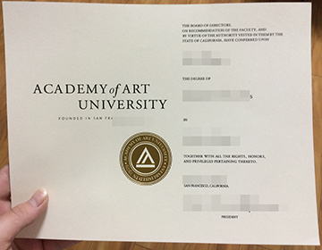 美国旧金山艺术大学毕业证样本