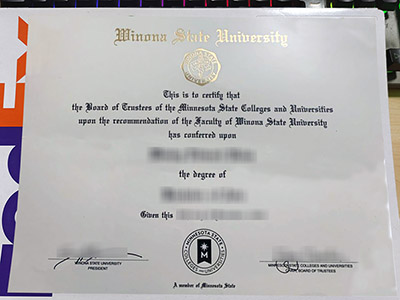 美国威诺纳州立大学毕业证样本