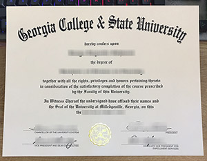 美国乔治亚大学毕业证样本